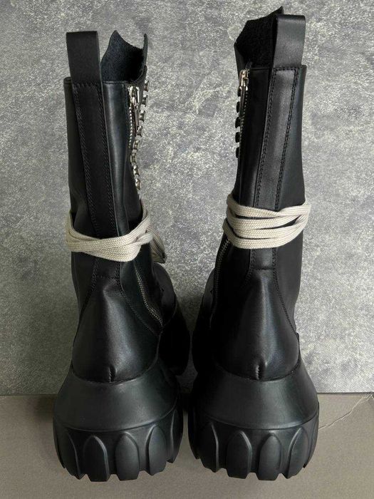 Черевики Rick Owens Dr. Martens Mega lace Tractor boots чорні ботинки