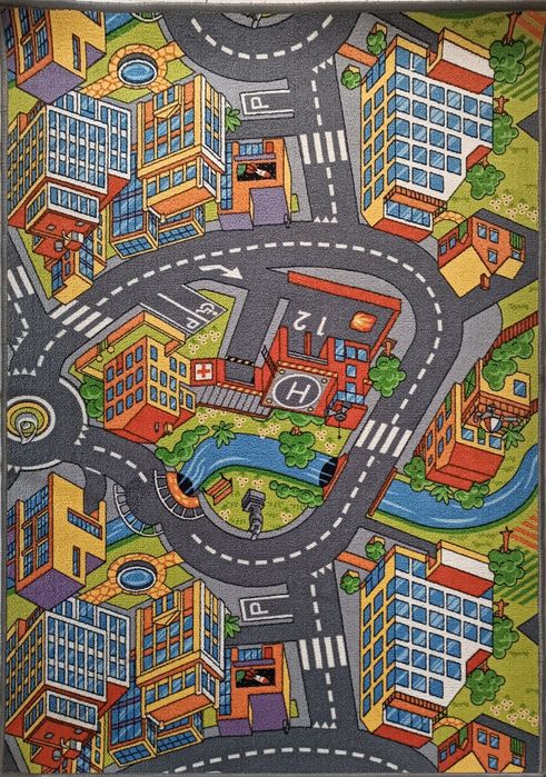 Dywan dziecięcy autostrada droga 140x100
