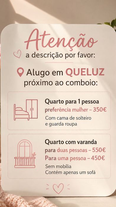 QUARTO em Queluz
