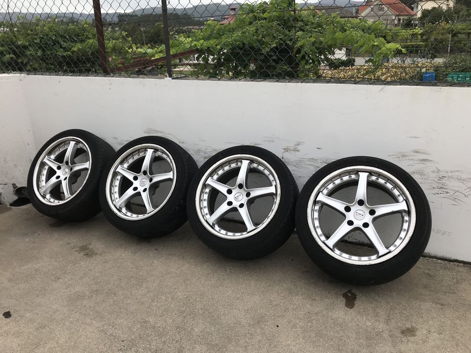 Jantes Fox Racing 18 5x120 bipartidas com pneus