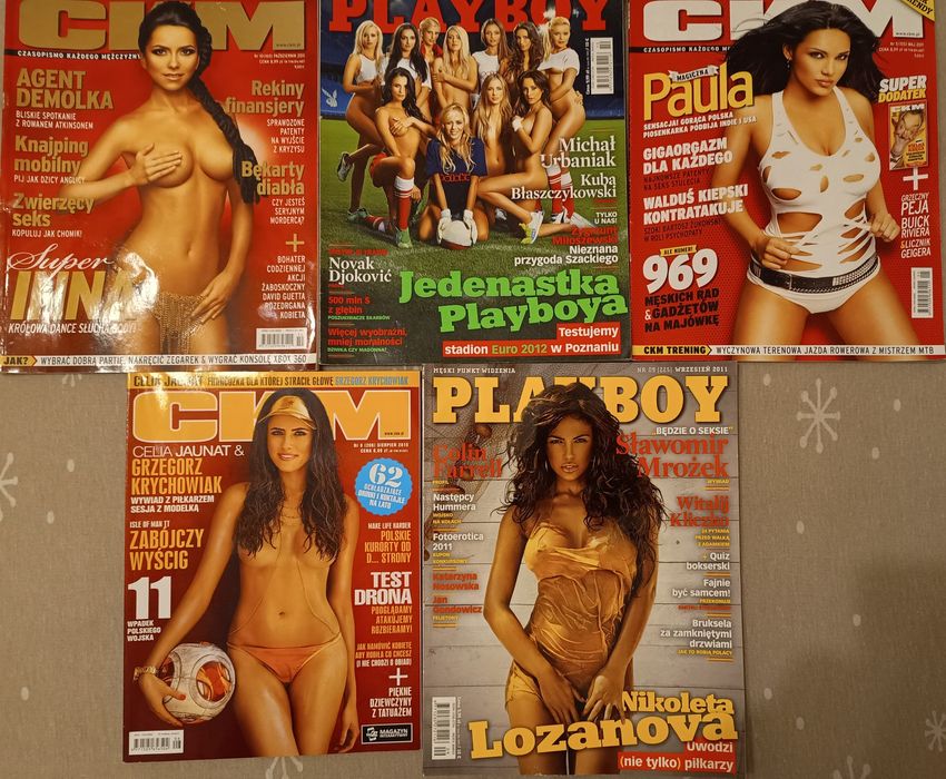 Playboy i CKM 5 sztuk, stare gazety.