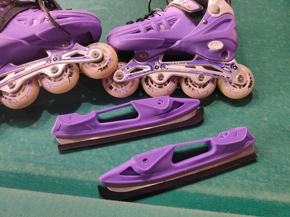 Роликові ковзани Scale Sport 31-34 розмір. Вік до 8 років +захист
