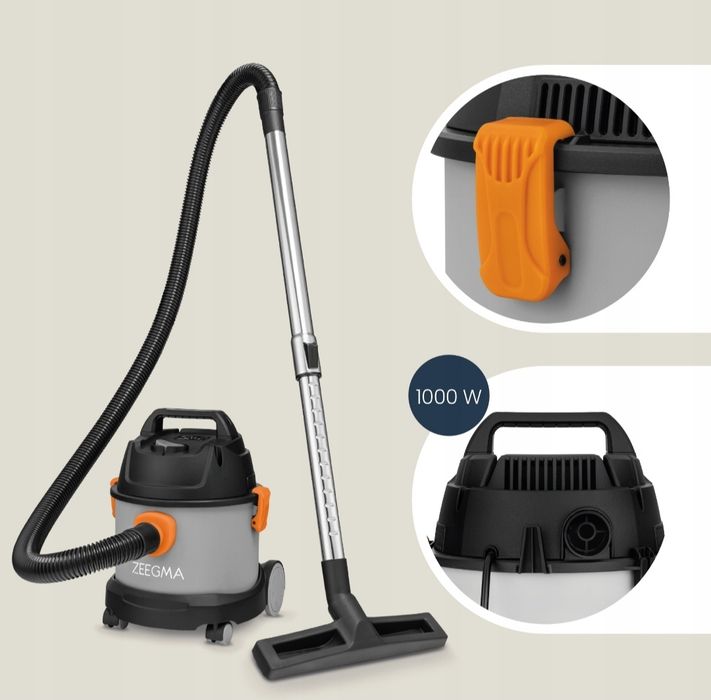 Odkurzacz przemysłowy piorący na sucho i mokro MOCNY