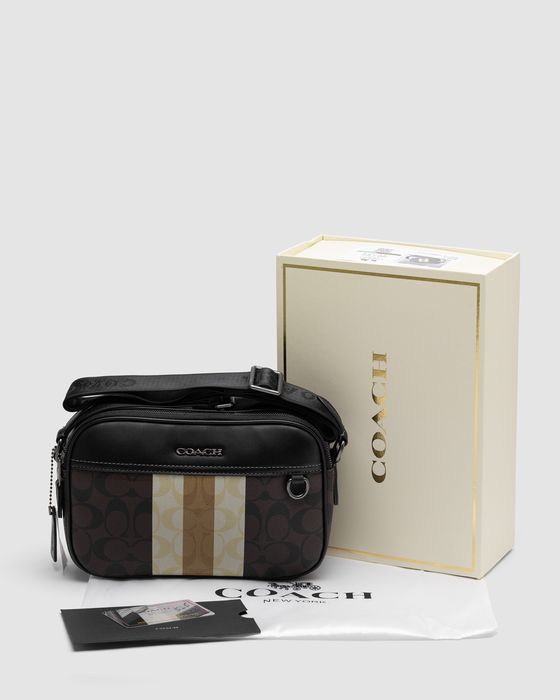 Чоловіча сумка Coach мужская сумка барсетка через плечо мессенджер