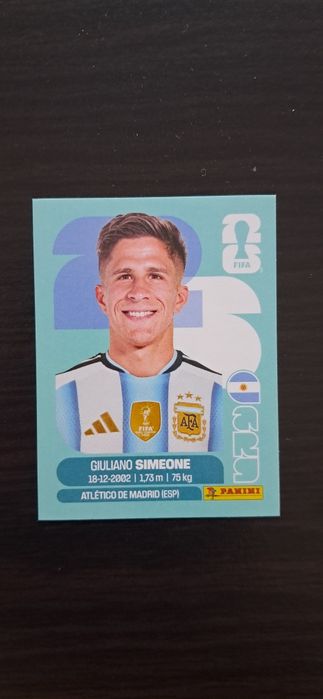 Cromo futebol de Giuliano Simeone(Mundial 2026)da Panini