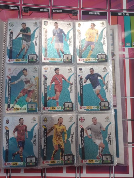 Panini UEFA euro 2012 karty duże ilości opis