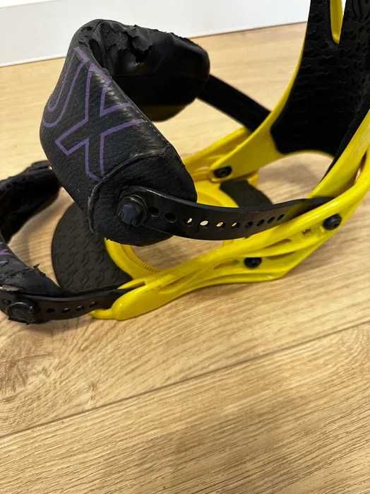 Wiązania snowboardowe Flux PR15 Żółte.