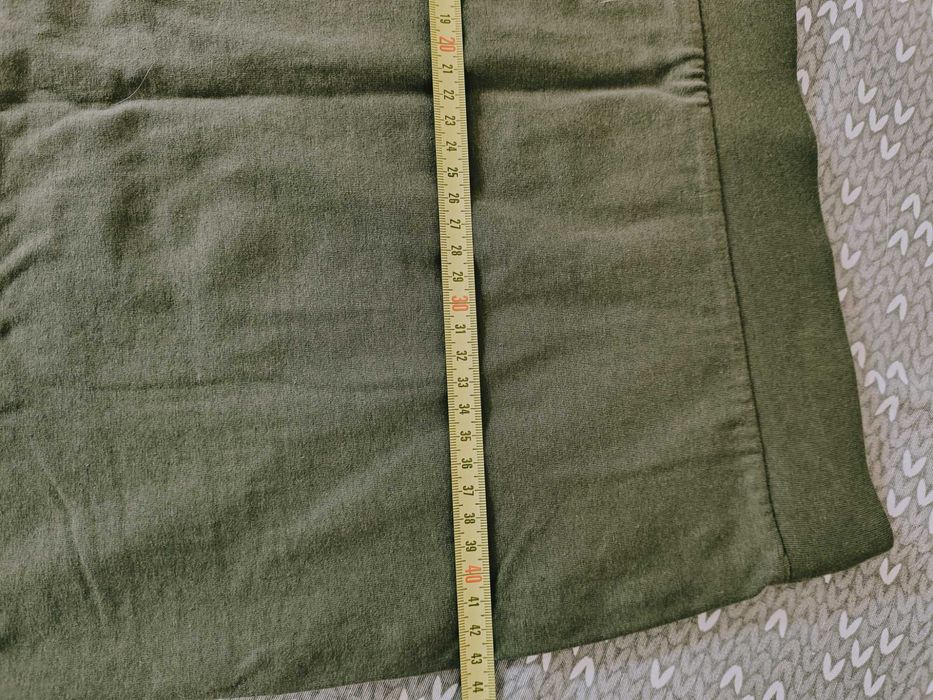 Bawełniana spódnica mini khaki zielona r.m
