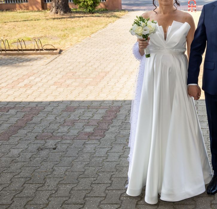Suknia ślubna Avenue 36/38 (może być na brzuszek ciążowy)