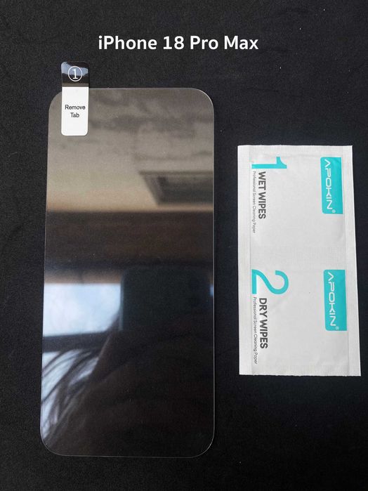Pelicula de vidro temperado para iPhone 18 Pro / iPhone 18 Pro Max