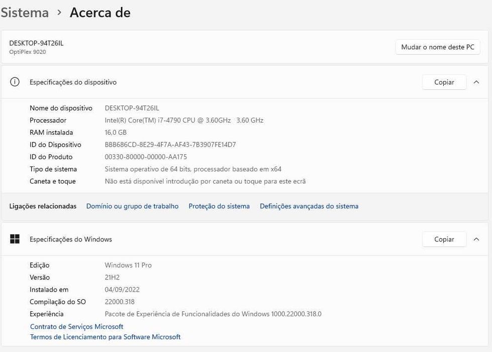 Dell Optiplex 9020 - Recondicionado