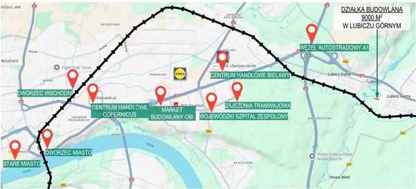 Działka pod budownictwo wielorodzinne