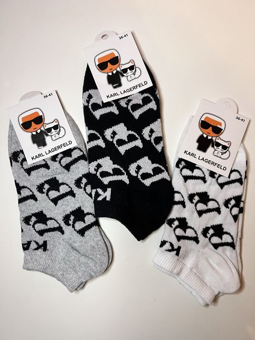 skarpetki stopki nowe Karl Lagerfeld 3 pary 39-41