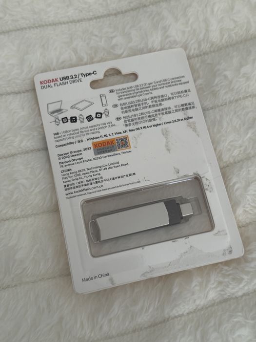 PenDrive dysk pamieci Dual Flash USB-A / USB-C Kodak 256GB