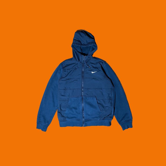 Nike zip up warm hoodie drill худак y2k skate streetwear vtg