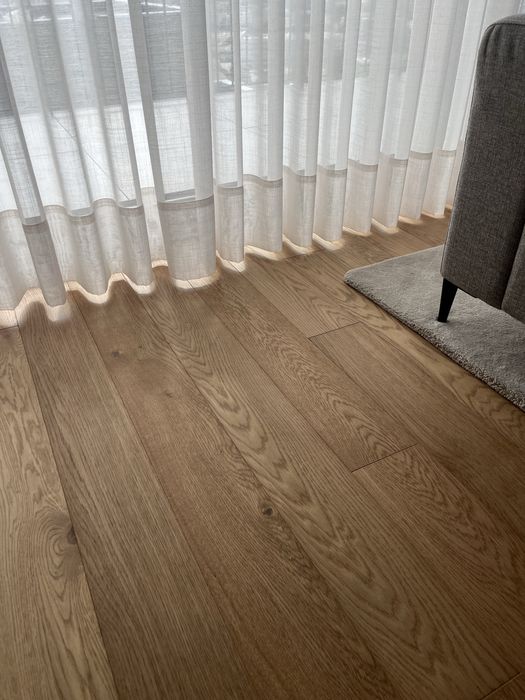 Soalho com madeira natural