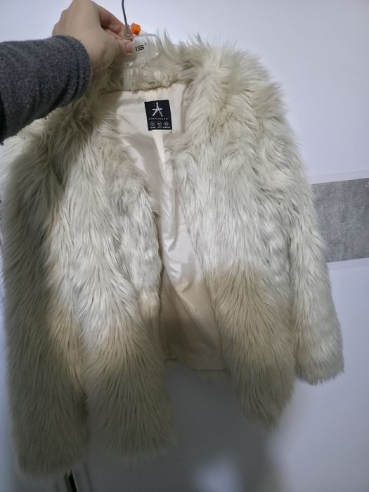 Екошуба шуба молочна біла м л