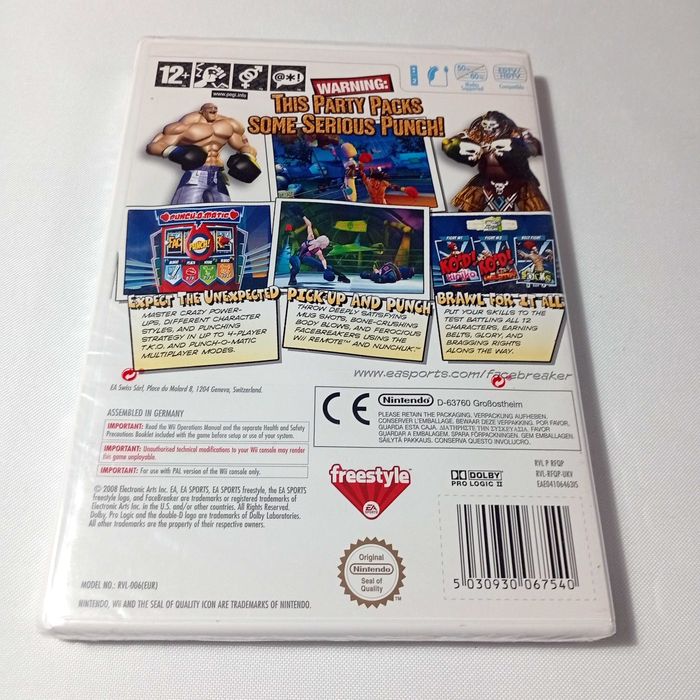 Facebreaker K. O. Party (Nintendo Wii) PAL - Selado