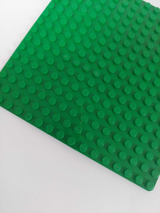 Lego Baseplate 3867 16x16 - płytka bazowa green - zielona - pęknięta