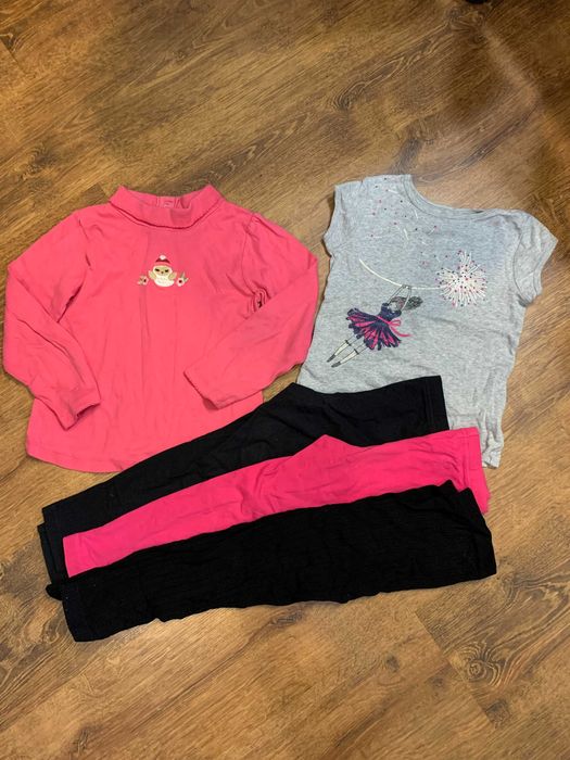 детская одежда Carters футболка юбка лосинки на 4-5-6 лет