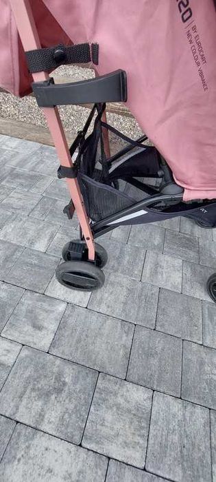 Wózek spacerowy Ezzo Eurocart parasolka różowy dla dziewczynki lekki