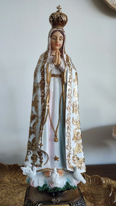 Estatueta / Nossa Senhora de Fátima - 43cm ( Novo )