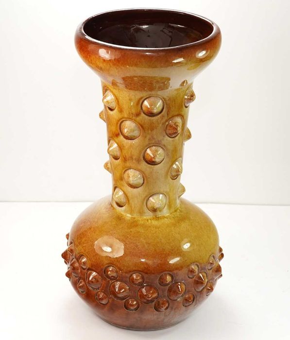 ŁYSA GÓRA Wazon z kolcami Maczuga Dinozaur ceramika proj Jerzy Sacha