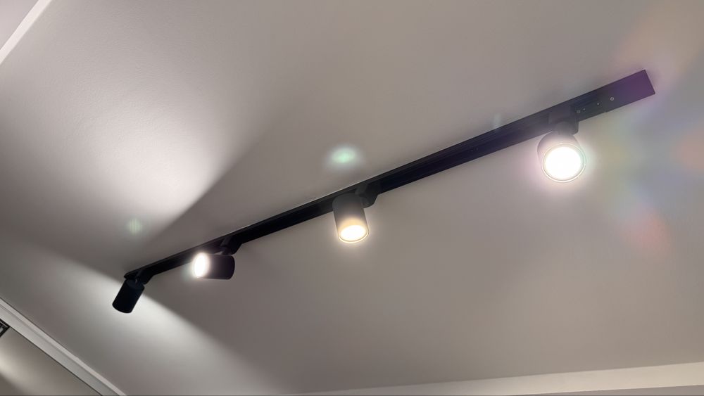 Zestaw oświetlenia szynowego 150cm - 4xGU10 - czarny