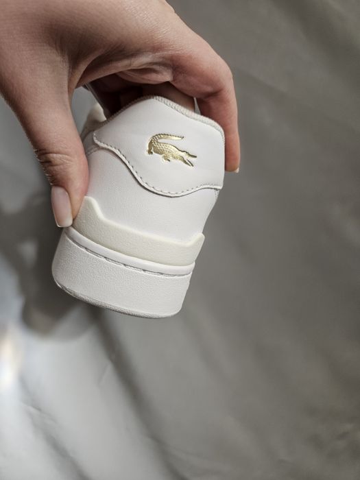 Кеди Lacoste білі шкіра 37 T-Clip SET 224 2 SFA