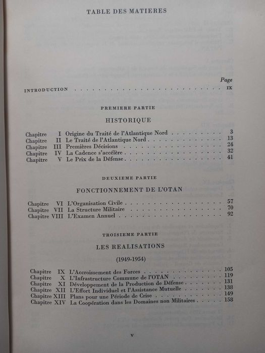 Militaria - Livro OTAN/NATO os primeiros 5 anos edição