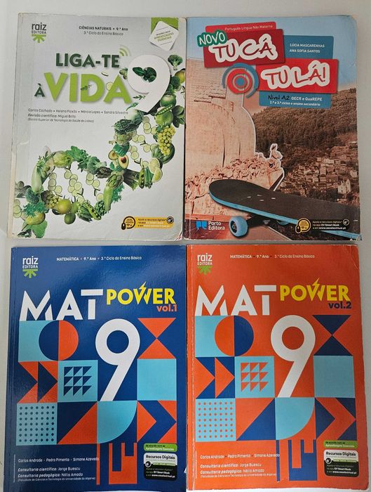 Livros escolares 9º ano
