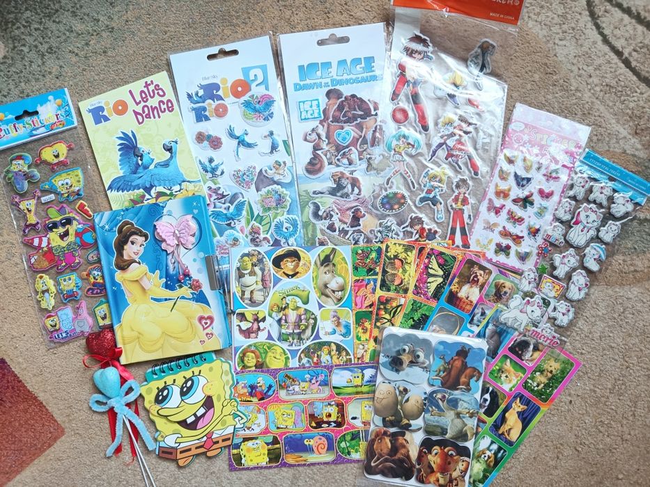 Набор блокнотов и стикеров магнитов детские