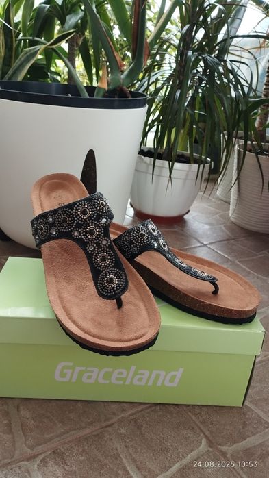 Жіночі шльопанці Graceland, 38 розмір