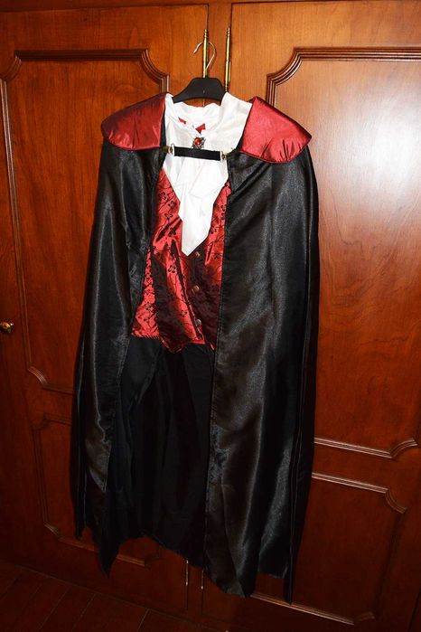 Carnaval fantasia Drácula Vampiro Luxo Adulto