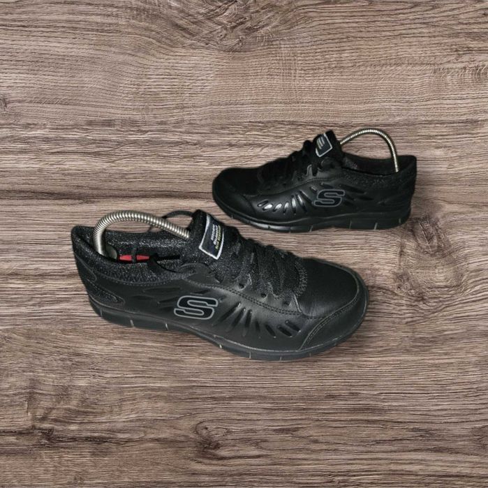Buty Skechers 38(25cm) skórzane czarne