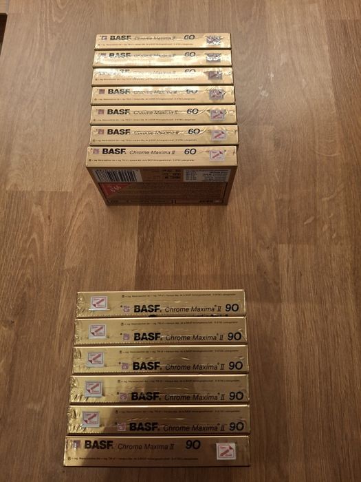 Kasety magnetofonowe BASF 60 90 Chrome Maxima II - 13 sztuk