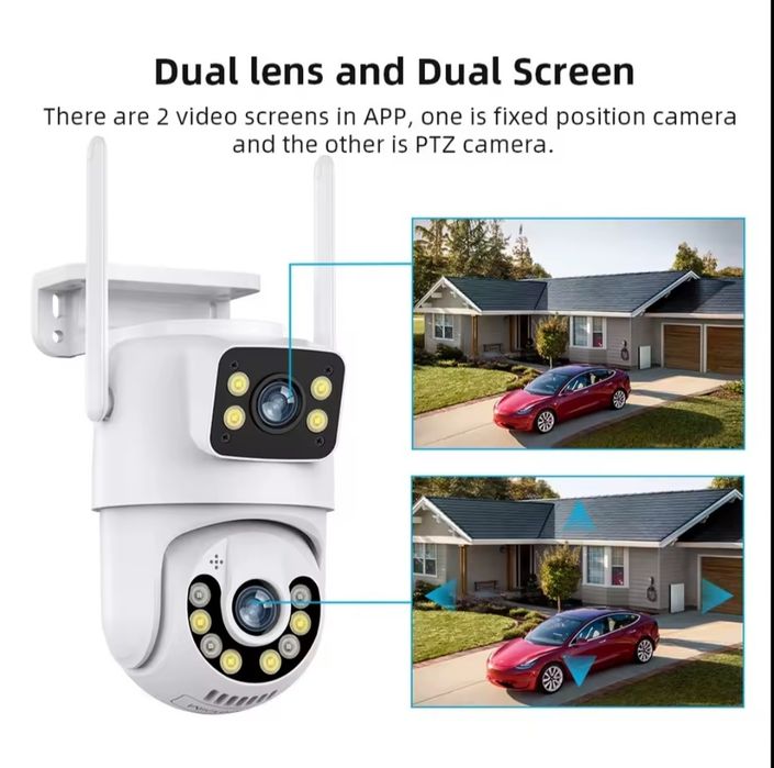 Camera Vigilância Dupla exterior CCTV