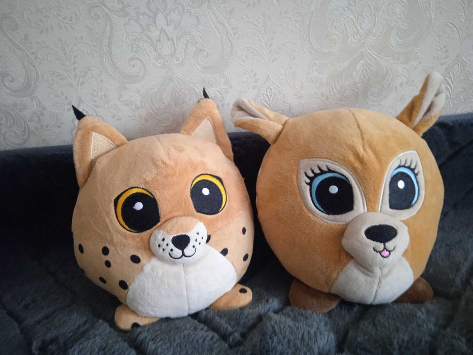 Іграшки оленя і тигреня круглі для колекції