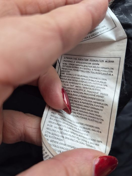 Kurtka plaszcz Nike S damski czarny puchowy