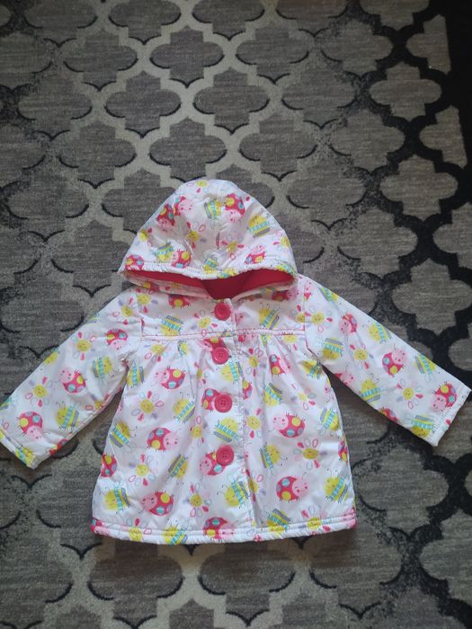 Kurtka wiosenna z kapturem na polarze George jak nowa