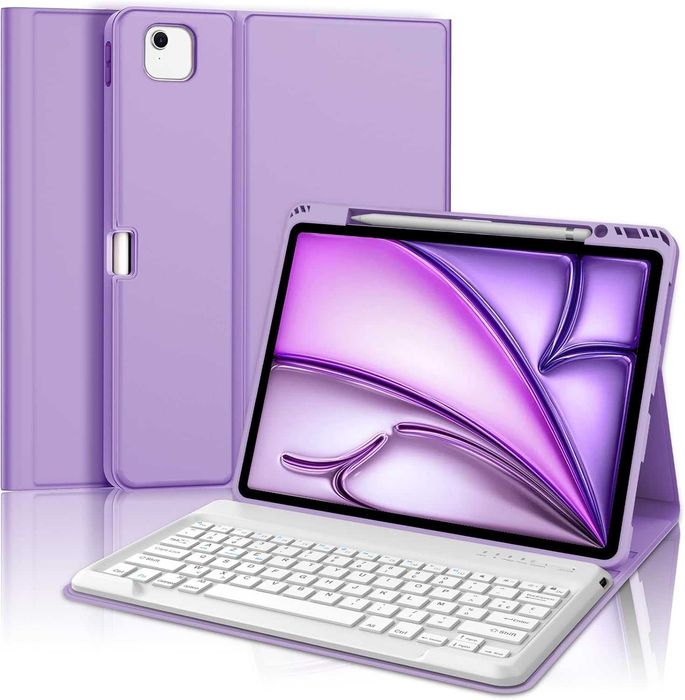 Klawiatura z etui do iPad Air 13" M2 2024 AZERTY Bluetooth