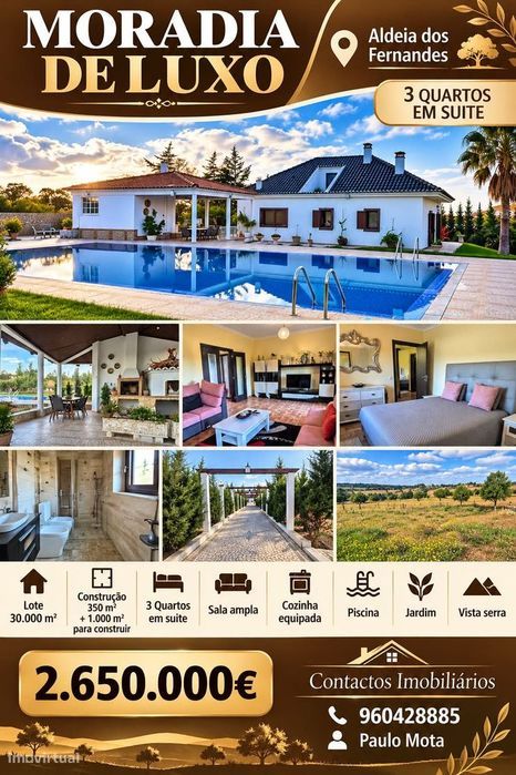 Quinta de luxo na Aldeia dos Fernandes