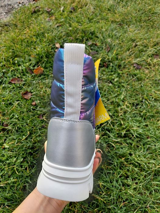 Зимові дутики дутіки чоботи сапоги дівчинка 28 29 30р 18,2-18,7-19,5см