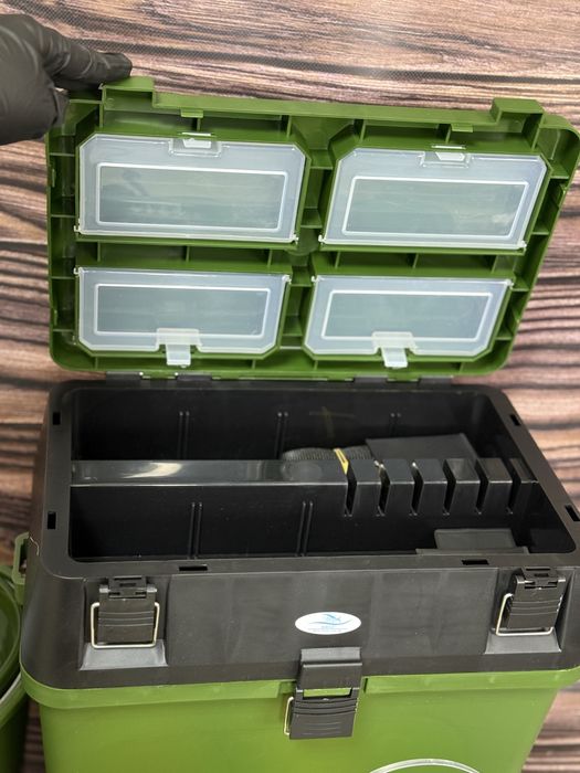 Жерлиця оснащенна зимова набір 10 шт + Ящик зимовий BRIZ