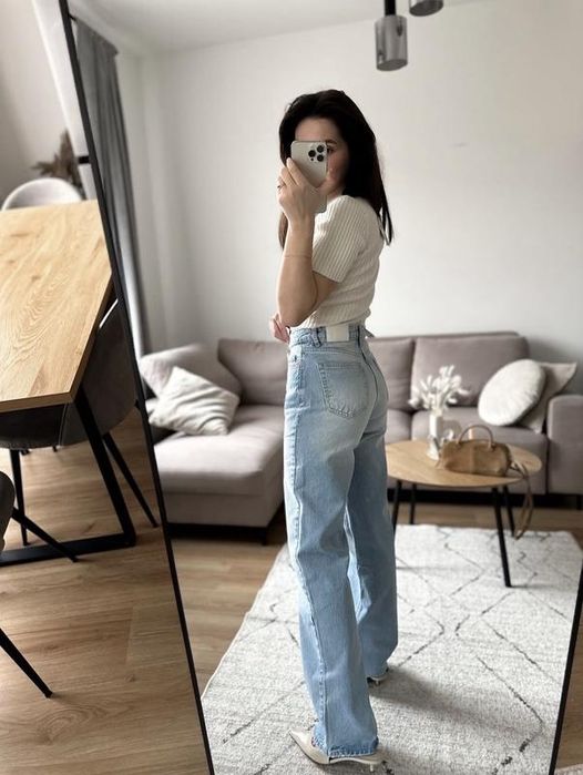 Прямі джинси Zara Z.03 з високою посадкою