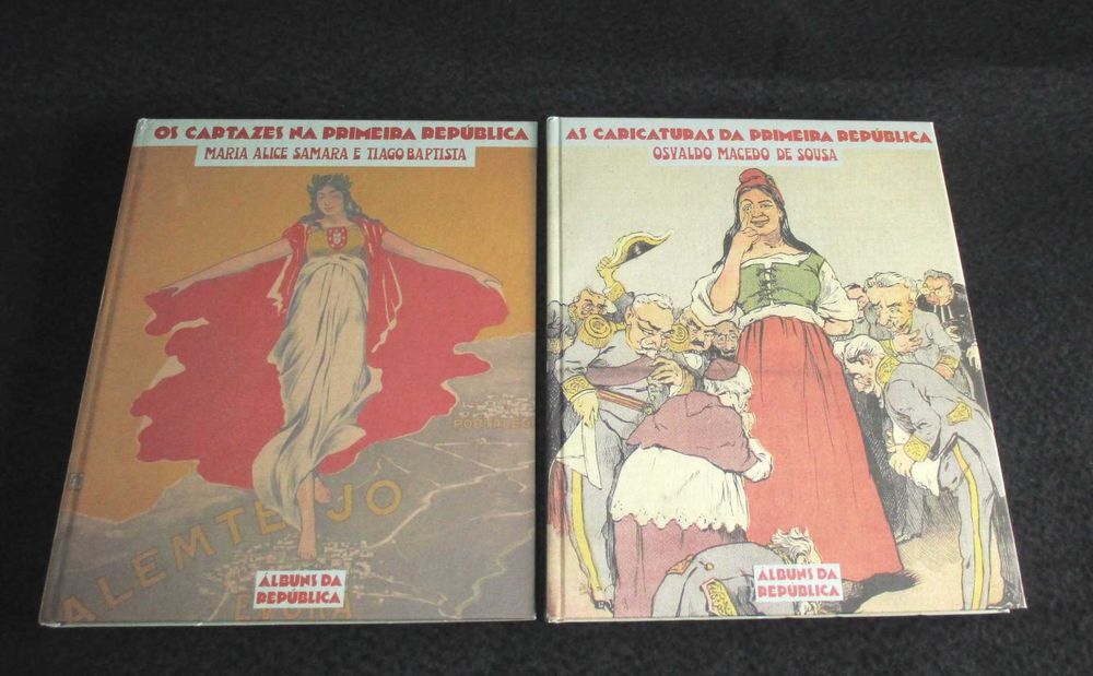 Livros Álbuns da República Postais Caricaturas Cartazes da Primeira