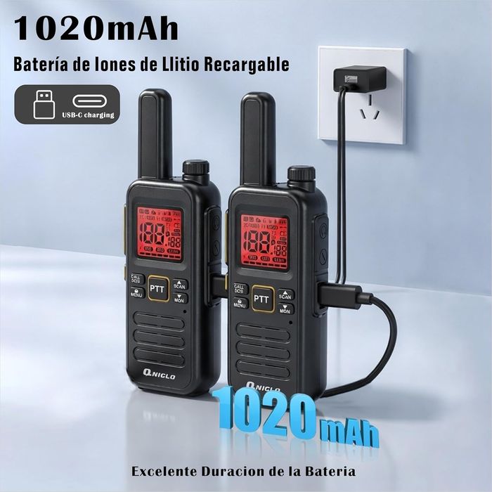 WALKIE-TALKIES Profissionais PMR – Longo alcance e mãos livres (NOVOS)