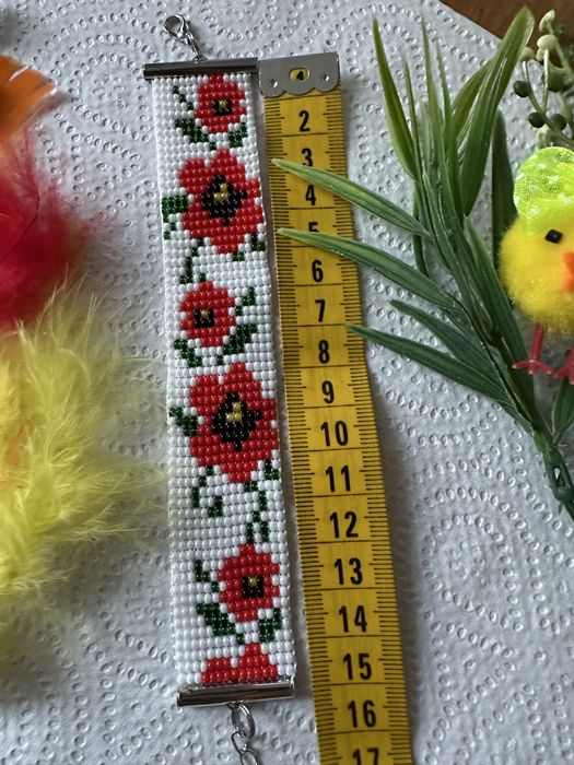 Bransoletka z koralików, ręcznie robiona