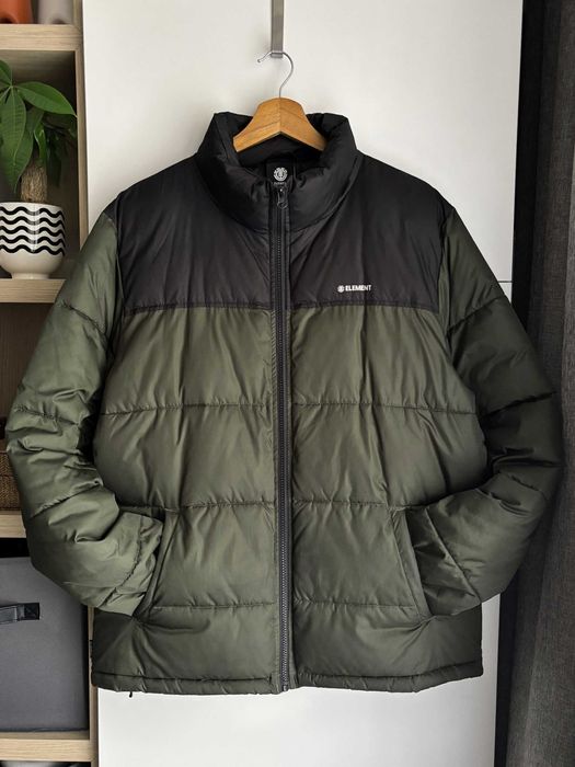 Kurtka puffer pikowana ciepła zimowa Element street skate M khaki