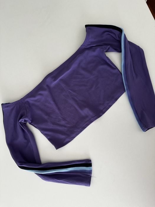 Fioletowa bluzka bez rękawów crop top Boohoo, rozmiar 40 L, nowa